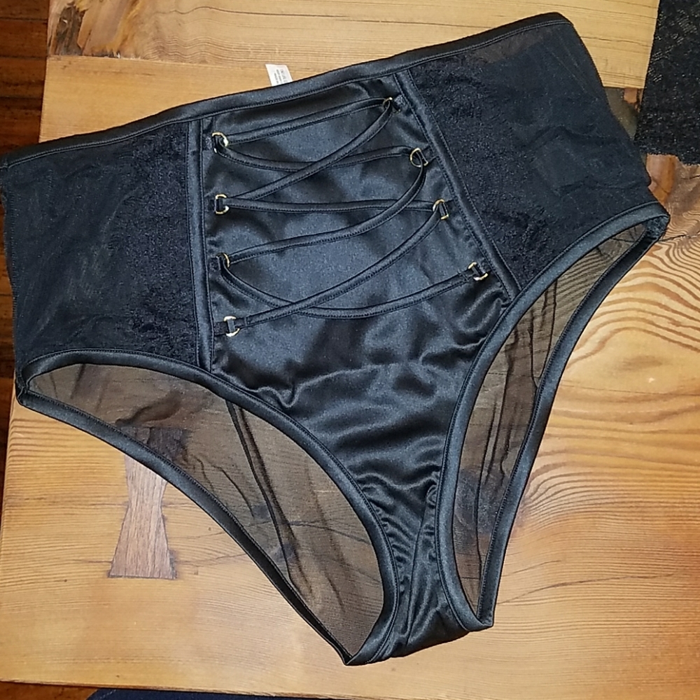High Waisted Corset Front Brief